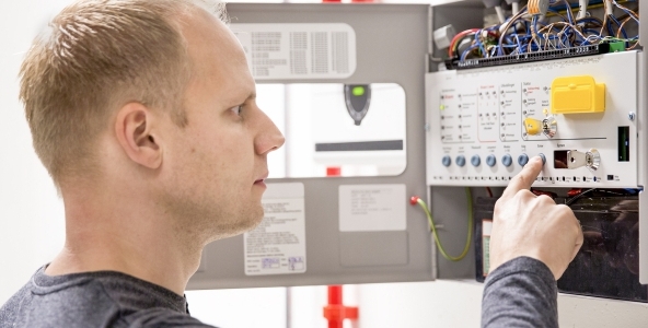 Anläggningsskötare – Brandlarm